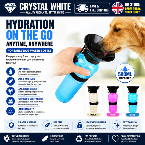 500ml portable dog cat - 500ml,